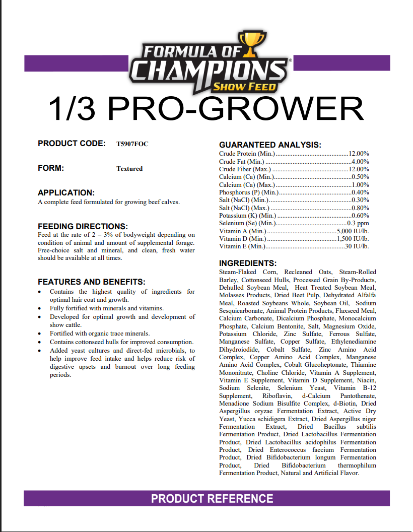 1/3 Pro Grower