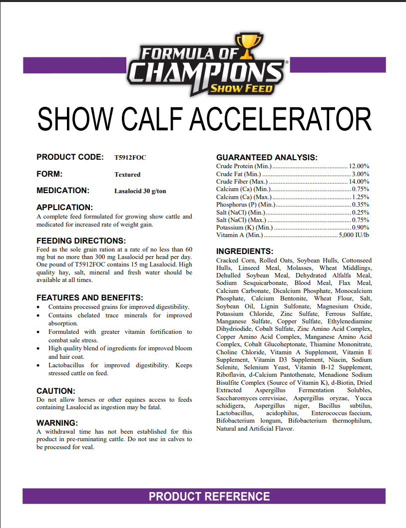 Calf Accelerator