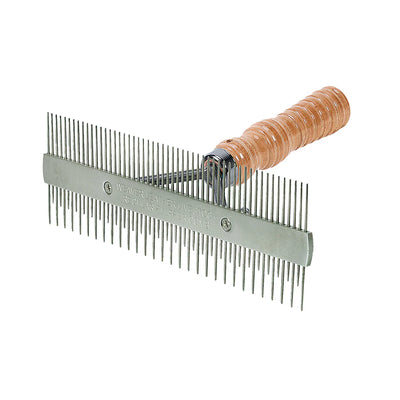 Livestock 2 Sided Comb, Wood Handle